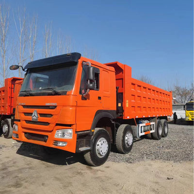qualità  40T 8x4 Used Dump Truck 12 Tires Sinotruk Howo 371 375 fabbrica