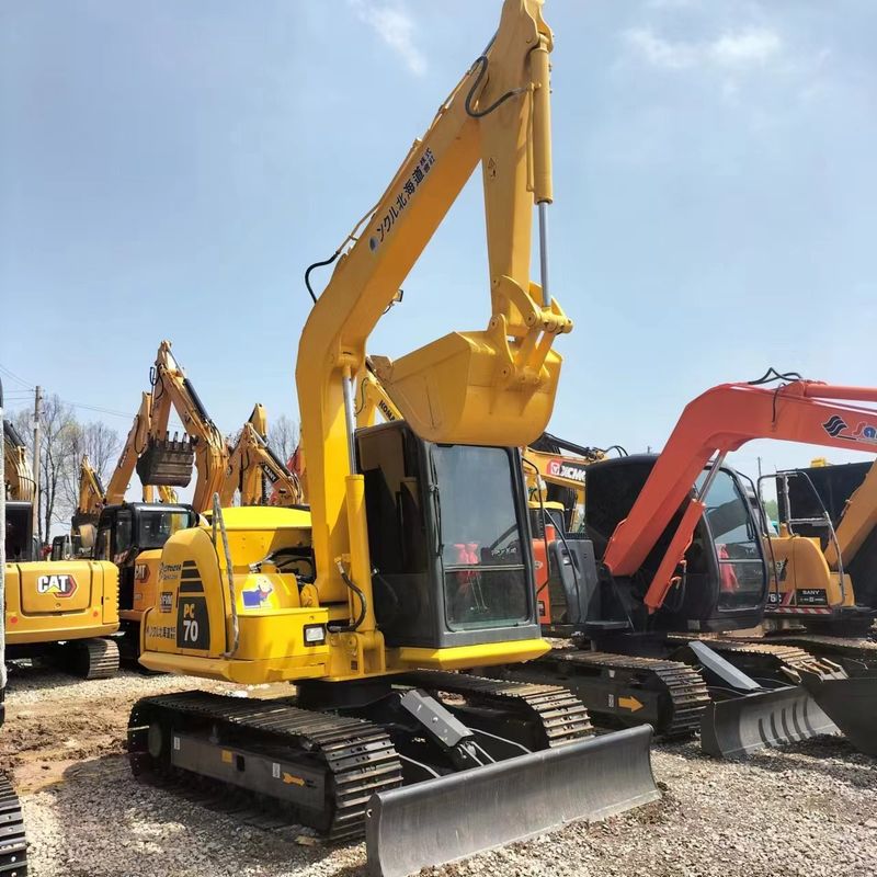 Escavatore Komatsu PC70 di seconda mano mini mini-escavatore di tipo piccolo da 7 tonnellate