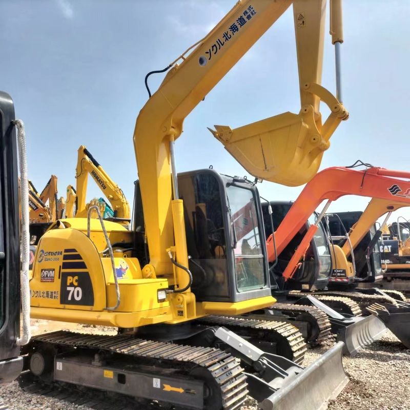 Escavatore Komatsu PC70 di seconda mano mini mini-escavatore di tipo piccolo da 7 tonnellate