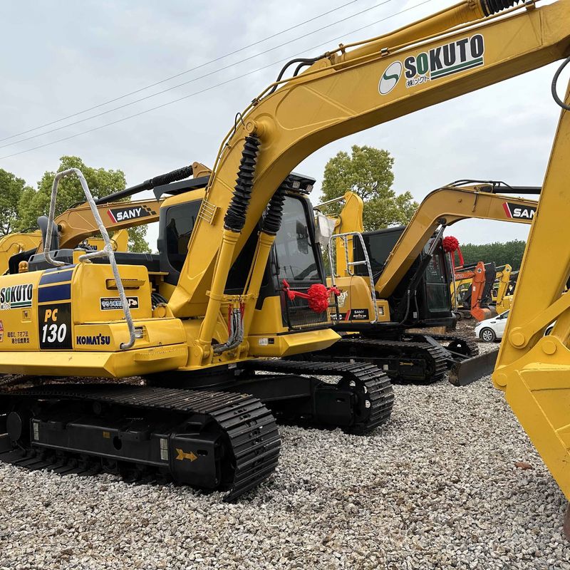 Sencondhand Komatsu Digger PC130 Excavator da 13 tonnellate di piccole dimensioni
