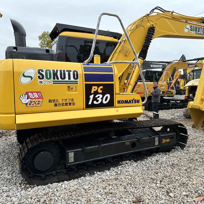 Sencondhand Komatsu Digger PC130 Excavator da 13 tonnellate di piccole dimensioni