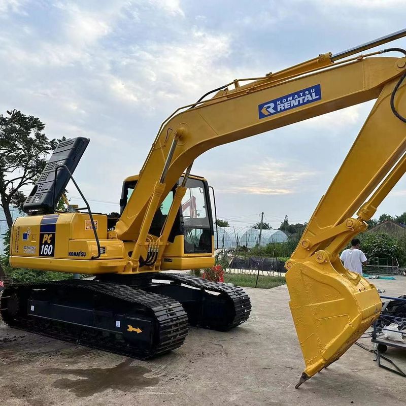 Escavatore Komatsu PC160 di seconda mano di piccole dimensioni