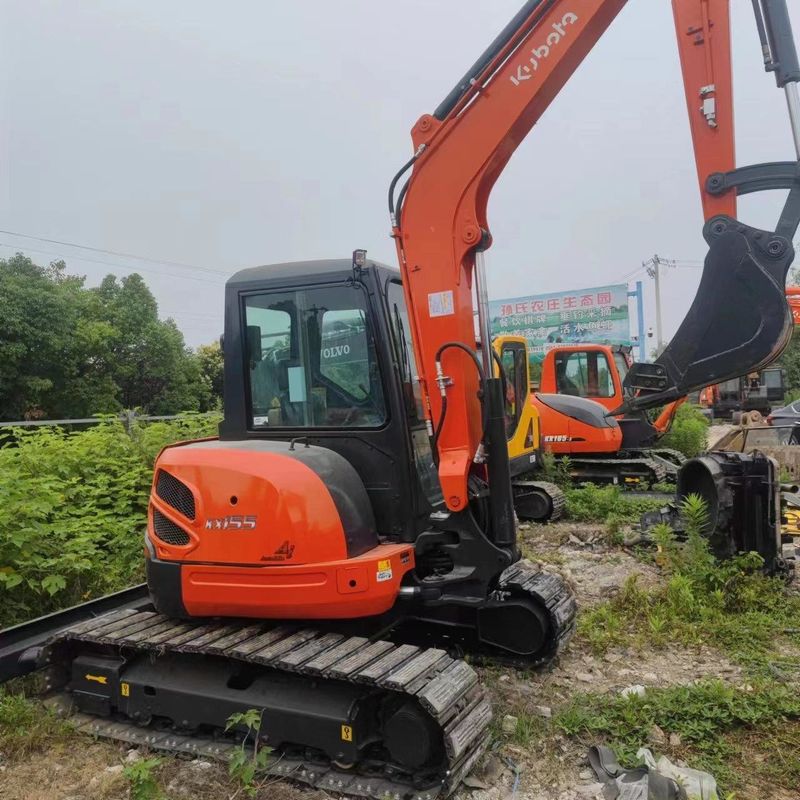 Usato Kubota Digger KX155 Usato 5,5 tonnellate Piccolo Mini Escavatore Crawler