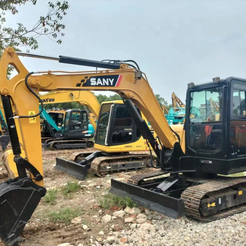 Usato SANY Digger SY60 mini escavatore da 6 tonnellate di seconda mano