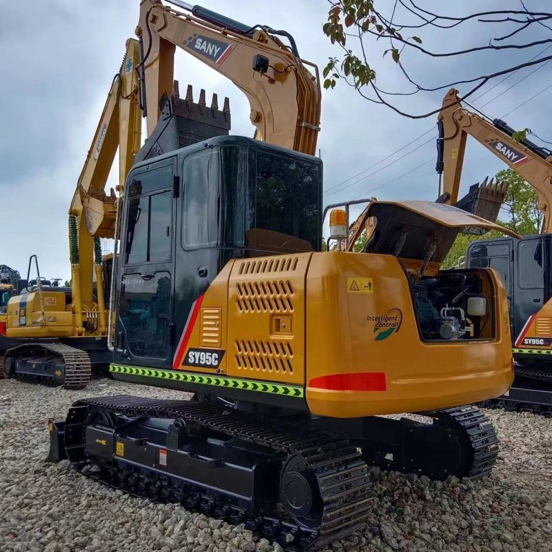 Usato SANY Digger SY95C Usato 9,5 tonnellate Piccolo Mini Escavatore Crawler