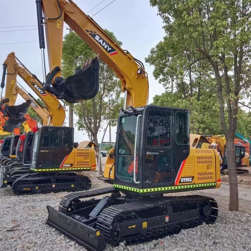 Usato SANY Digger SY95C Usato 9,5 tonnellate Piccolo Mini Escavatore Crawler