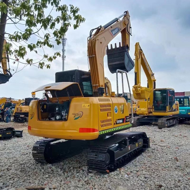 Usato SANY Digger SY95C Usato 9,5 tonnellate Piccolo Mini Escavatore Crawler