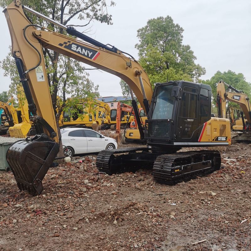 Usato SANY Digger SY155C di seconda mano 15.5 su mini escavatore