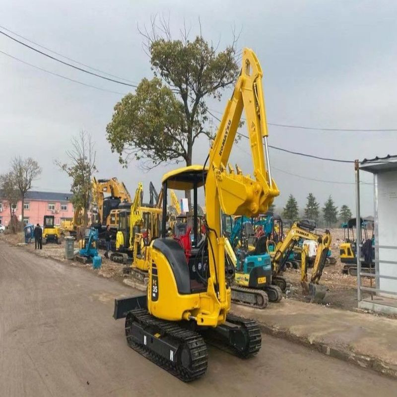 Escavatore Komatsu PC35 di seconda mano Usato 3,5 tonnellate Piccolo Mini Escavatori