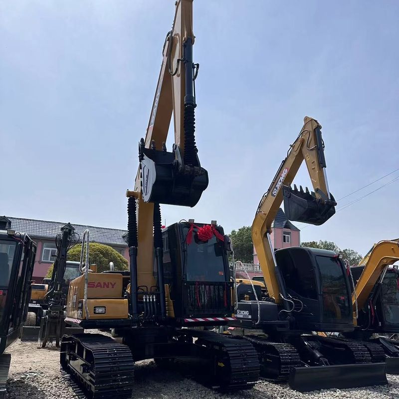 Usato SANY Digger SY155C di seconda mano 15.5 su escavatore da striscio di tipo medio