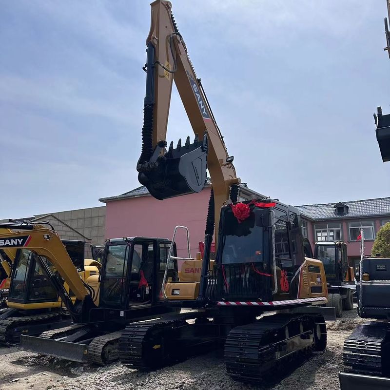 Usato SANY Digger SY155C di seconda mano 15.5 su escavatore da striscio di tipo medio