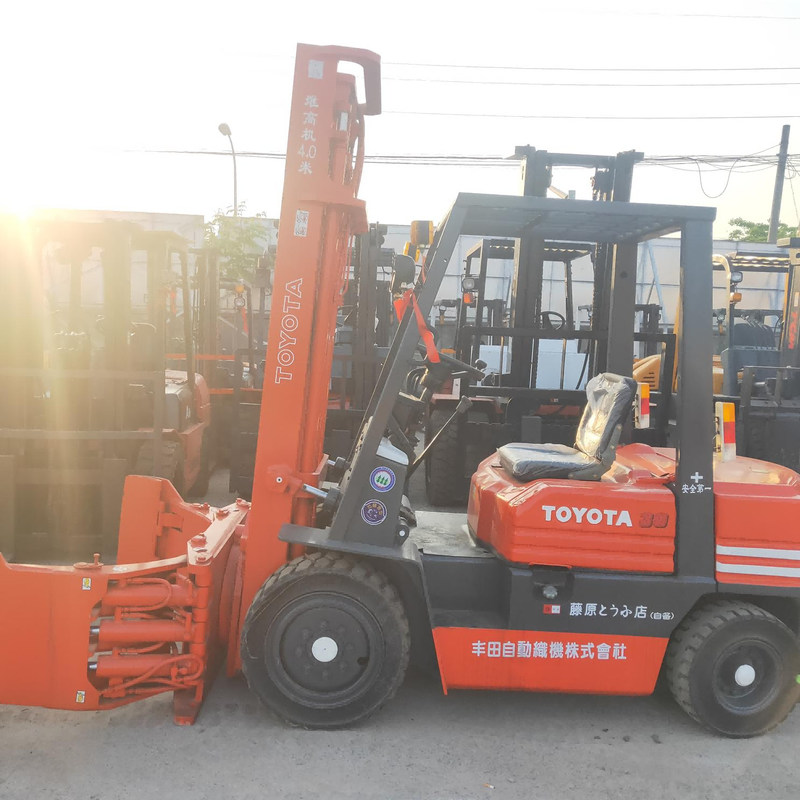 Toyota elettrico Usato carrello elevatore 3 tonnellate per fabbriche Costruzione Altezza massima di sollevamento 4,5 m