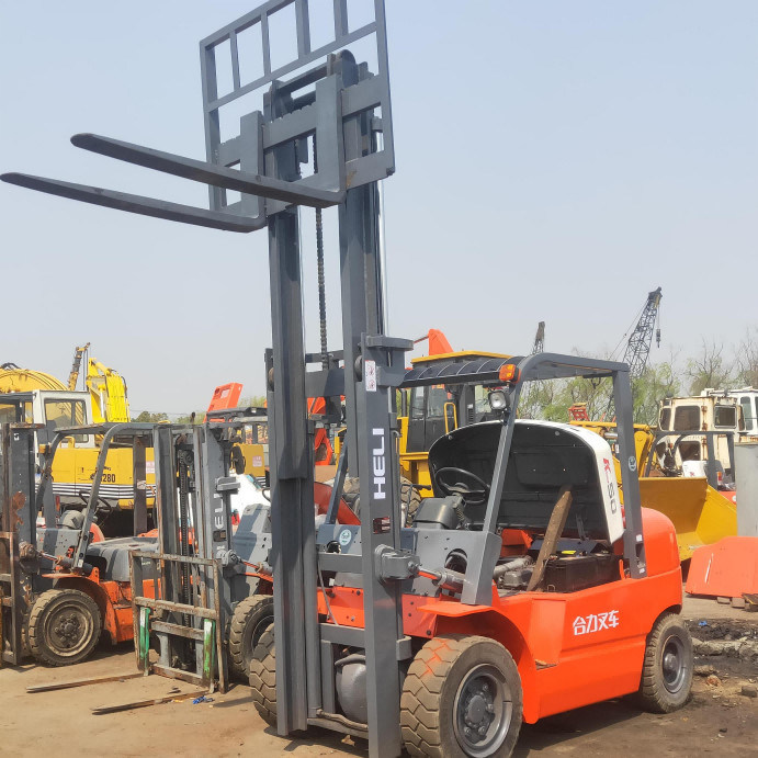 2a mano K50 Heli 5 tonnellate carrello elevatore a treppiede per magazzino altezza massima di sollevamento 3m