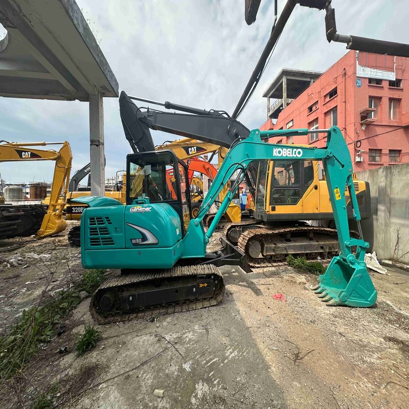 Usato Kobelco Digger SK60 Usato 6ton Piccolo Tipo Mini Crawler Escavatore 35.5kw