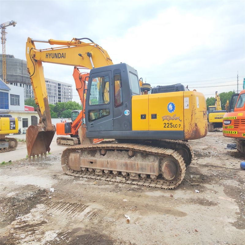 Hyundai Excavator R225LC-7 di seconda mano Usata 22 tonnellate Medium Type Crawler Digger