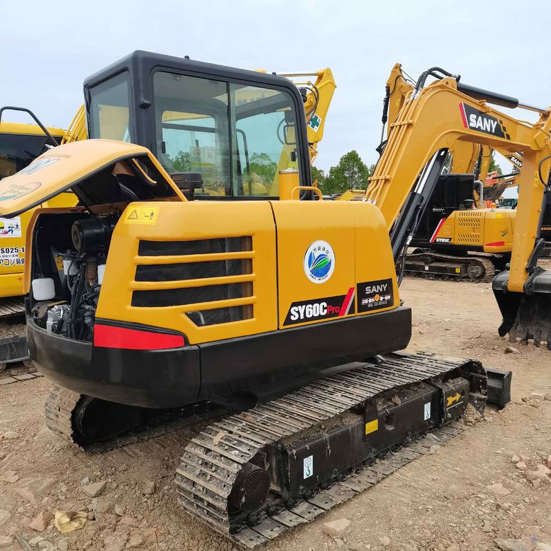 Usato SANY Digger SY60 mini escavatore da 6 tonnellate di seconda mano