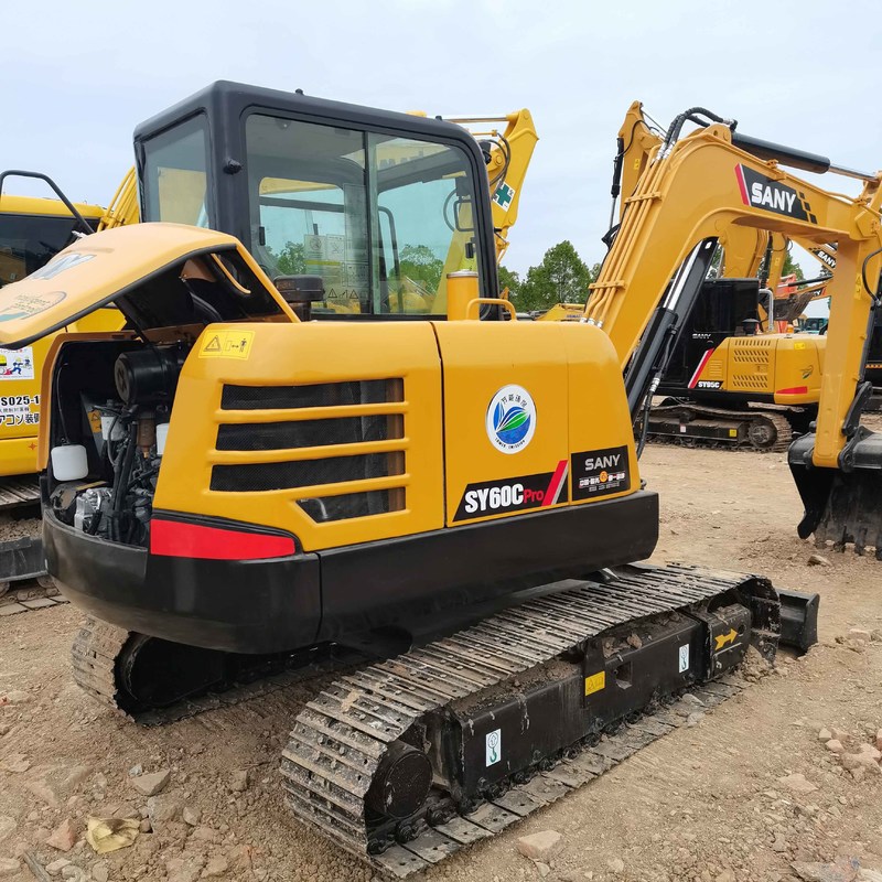 Usato SANY Digger SY60 di seconda mano 6tone Piccolo tipo mini escavatore da 36kw