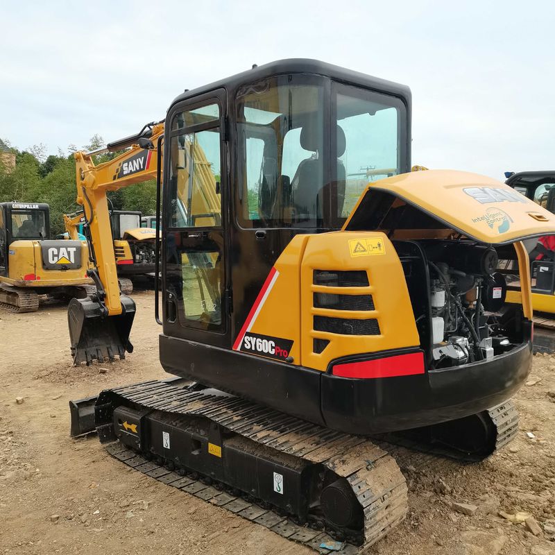Usato SANY Digger SY60 mini escavatore da 6 tonnellate di seconda mano