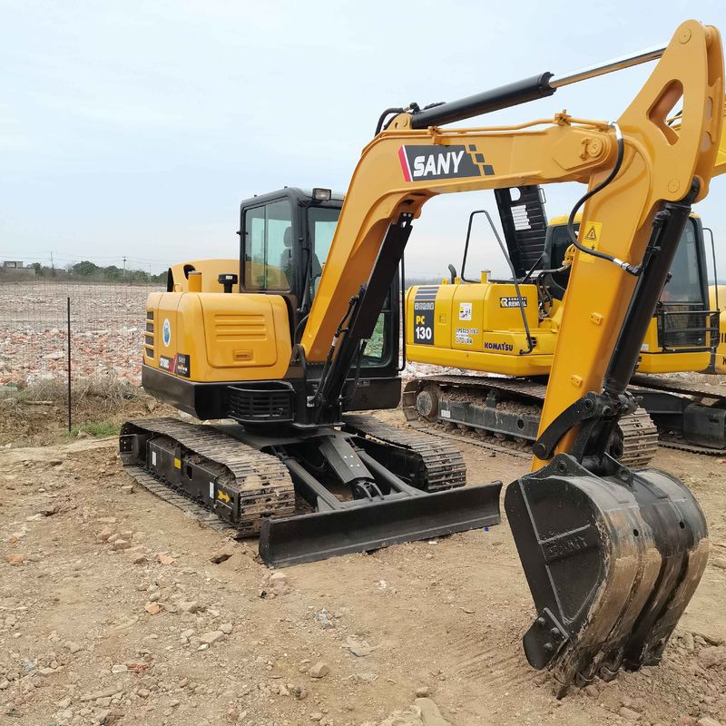 Usato SANY Digger SY60 mini escavatore da 6 tonnellate di seconda mano