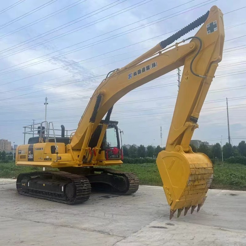 Utilizzato Komatsu Digger PC350 Utilizzato 35 tonnellate Grande tipo di escavatore da striscio Grandi 180kw