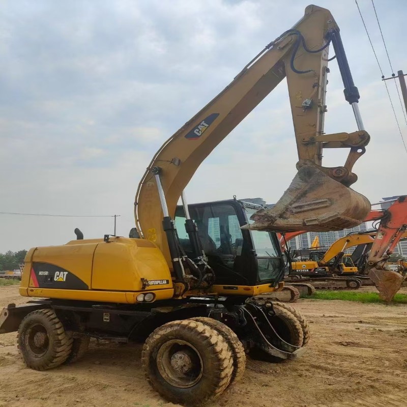 Escavatore di seconda mano originale Cat M315D Usato Escavatore a ruote da 15 tonnellate con secchio da 0,61m3