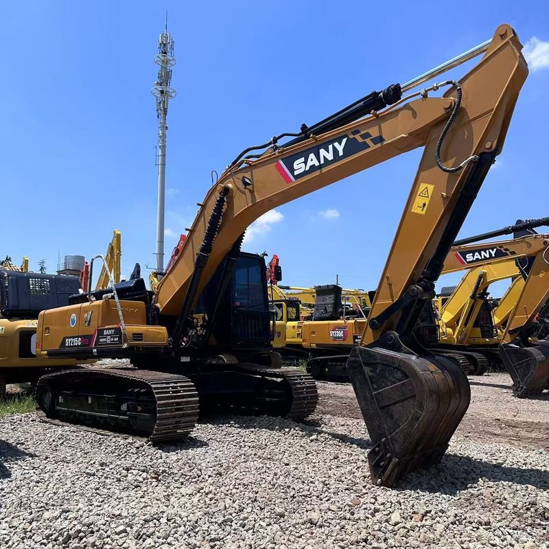 Usato SANY Digger SY215C di seconda mano 21.5 su escavatore di tipo medio
