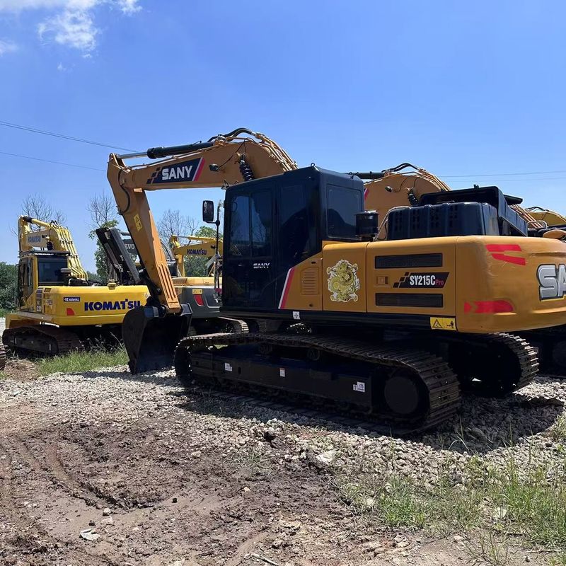 Usato SANY Digger SY215C di seconda mano 21.5 su escavatore di tipo medio