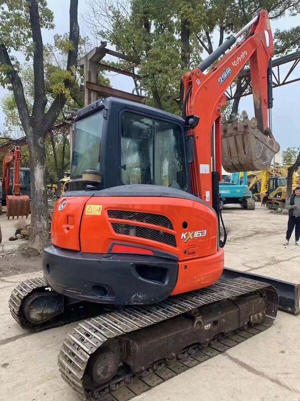 Usato Kubota Digger KX163 Usato 5,5 tonnellate Piccolo Mini Escavatore da Crawler 35,5kw
