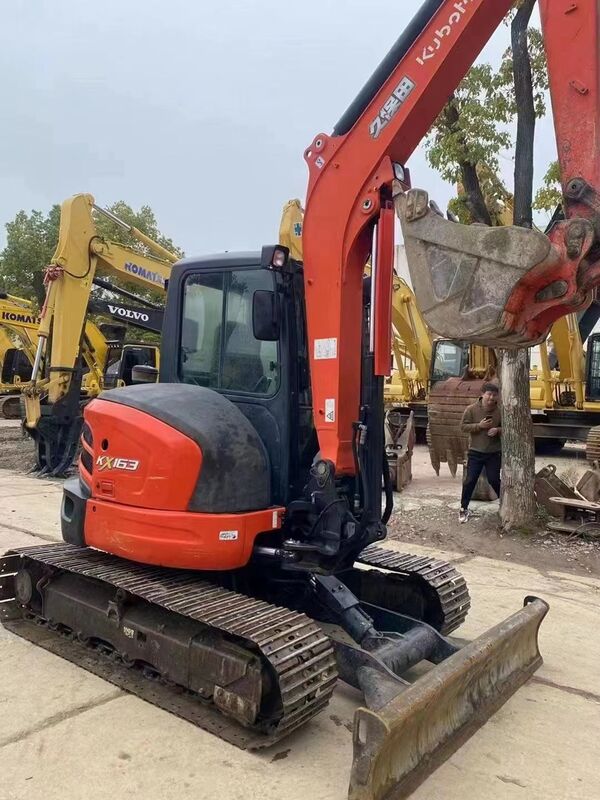 Usato Kubota Digger KX163 Usato 5,5 tonnellate Piccolo Mini Escavatore da Crawler 35,5kw