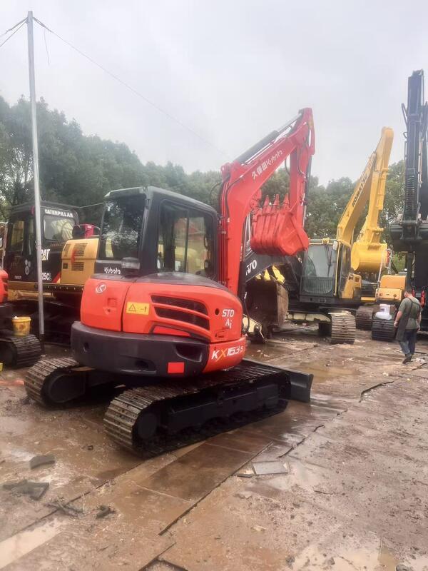 Usato Kubota Digger KX163 5,5 tonnellate Piccolo tipo Mini Crawler Escavatore 35,5kw con 0.19m3 secchio