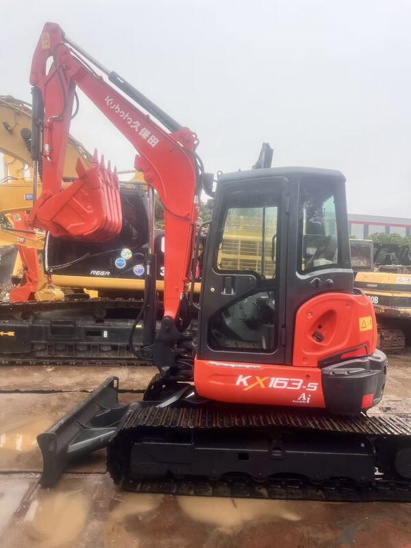 Usato Kubota Digger KX163 5,5 tonnellate Piccolo tipo Mini Crawler Escavatore 35,5kw con 0.19m3 secchio