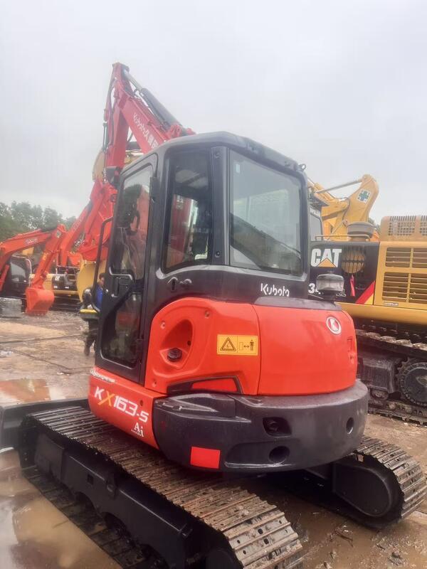 Usato Kubota Digger KX163 5,5 tonnellate Piccolo tipo Mini Crawler Escavatore 35,5kw con 0.19m3 secchio